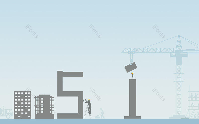 51劳动节城市背景剪影施工人员劳动,插画/手绘图,插画/手绘图库,插画/手绘图下载,插画/手绘